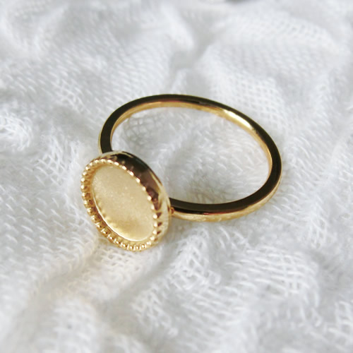 リング82 シルバー ゴールド　ステンレス  リング用土台