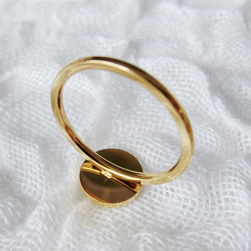 リング82 シルバー ゴールド　ステンレス  リング用土台