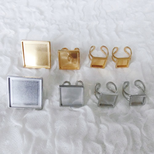 リング84 シルバー ゴールド　ステンレス  フリー リング用土台