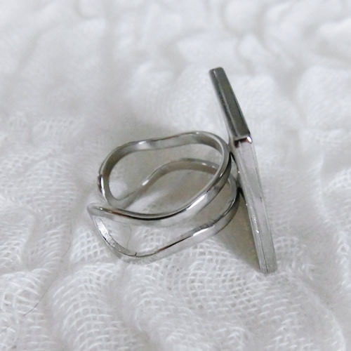 リング84 シルバー ゴールド　ステンレス  フリー リング用土台