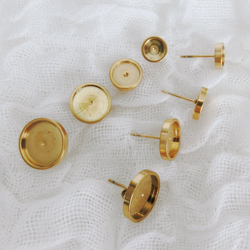 スタッドピアス14 ステンレス 丸