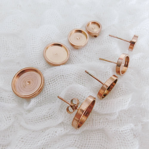 スタッドピアス14 ステンレス 丸