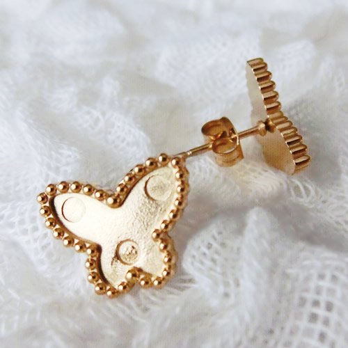 スタッドピアス23 蝶 ちょう バタフライ ステンレス