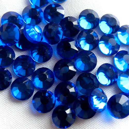 高品質ガラス フラットストーン サファイア