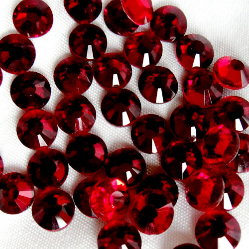 高品質ガラス フラットストーン シャム