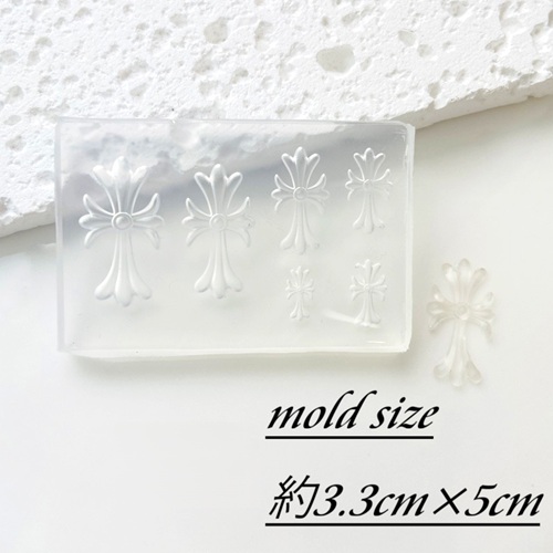 シリコンモールド　06 クロス 大きめ