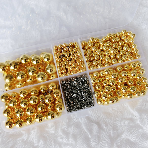 パールセッティングマシン用 無穴メタルボール セット 手動丸パール