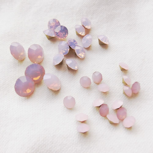 Vカット　ピンクオパール