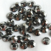 高品質ガラス フラットストーン ヘマタイト