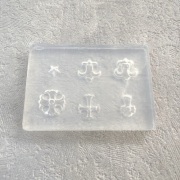 シリコンモールド　03 クロス 星 百合の紋章