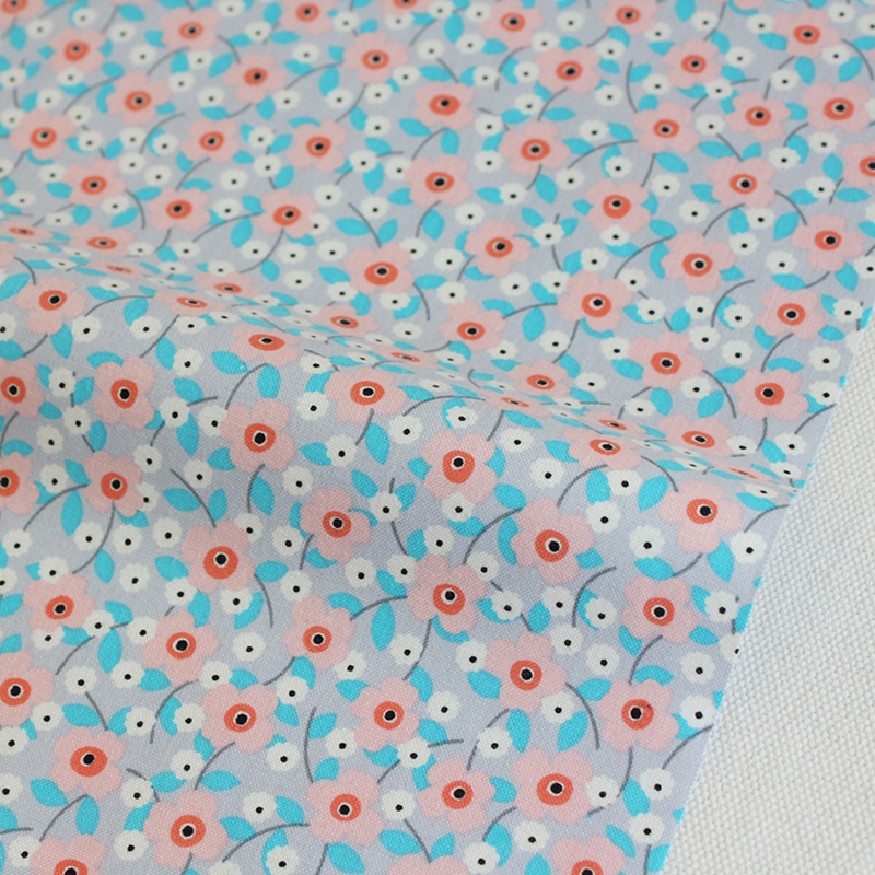 生地 布 入園入学 北欧風　≪ Peony blossom bloom ≫　　コットン/幅110cm　デコレクションズオリジナル　【10cm単位販売】