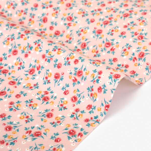 生地・布・入園入学 ≪ Peony bouquet ≫ コットン/幅108cm デコレクションズオリジナル生地・布 【10cm単位販売】