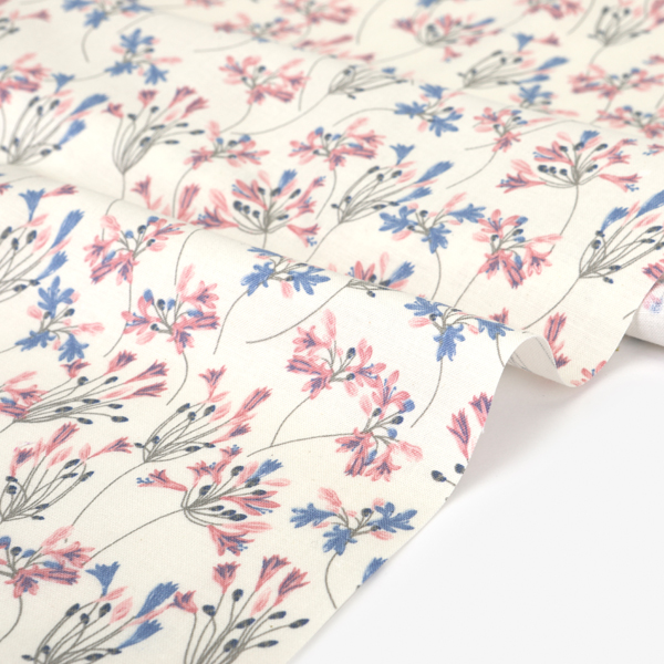 生地 布 入園入学 北欧風　≪ African lily ≫ コットン/幅108cm　デコレクションズオリジナル　【10cm単位販売】