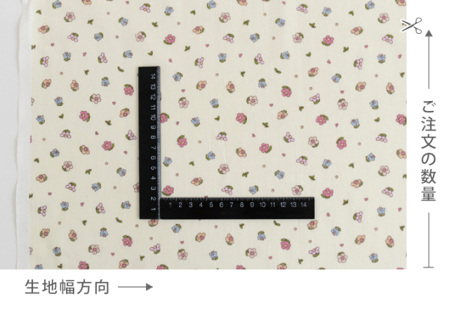 ココ｜柄アップ【デコレクションズオリジナル生地・布】