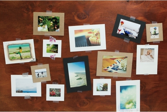 ペーパーフォトフレーム５枚セット L ホワイト ポストカード判サイズ収納可 デコレクションズオリジナル