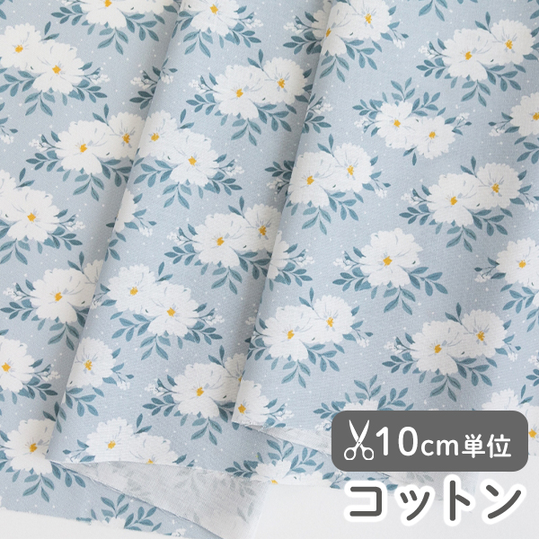 生地 布 入園入学 北欧風　≪ノクターン ≫ コットン/幅109cm　【10cm単位販売】