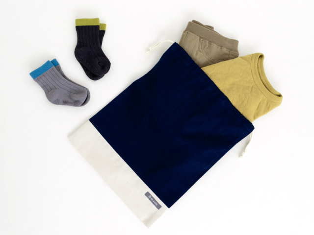 メール便対応】巾着L（体操服袋）無地／単品販売