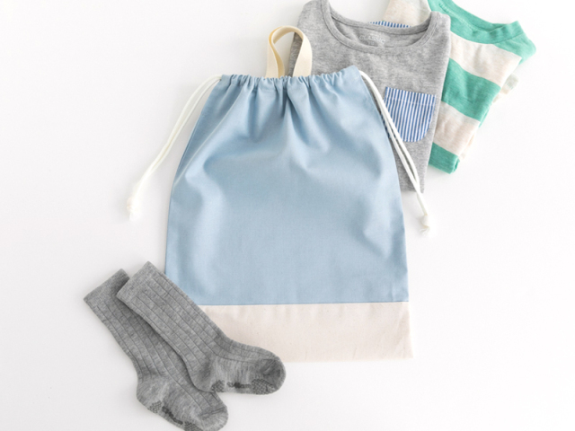 57MAY様両面巾着5点 メール便対応】巾着L（体操服袋）／単品販売