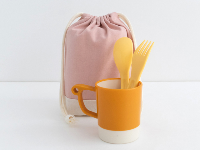 メール便対応】巾着S（コップ袋）無地／単品販売