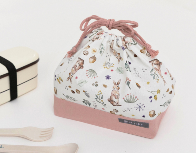 メール便対応】巾着M（お弁当袋）／単品販売