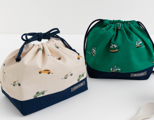 メール便対応】巾着M（お弁当袋）／単品販売