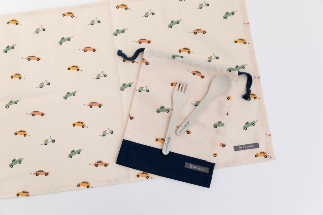 メール便対応】マチ無し巾着袋（給食袋）／単品販売