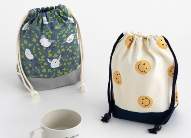 みつき＊平日発送＊さま☆専用　レッスンバック・コップ袋・巾着袋　ハンドメイド メール便対応】巾着S（コップ袋）／単品販売