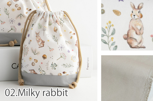 現品☆フェリシテあずきミルク×くすみピンクさくらんぼワッペン 移動