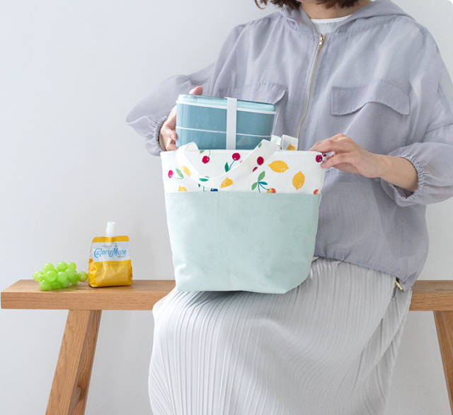 手作りキット≪ 加藤容子さま監修 保冷・保温トートバッグキット ≫デ