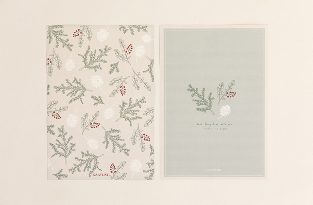 レターセット 21 Greenish Garden