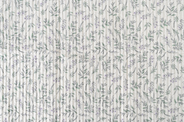 LLビーン 農村風景デザインのキルティング生地