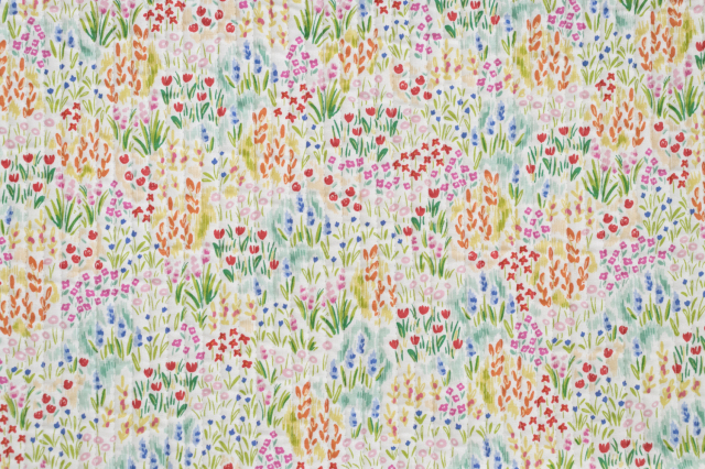 LLビーン 農村風景デザインのキルティング生地 LLビーン 農村風景