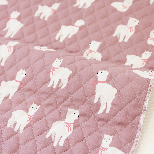 生地 布 入園入学 北欧風　≪ Alpaca - alpaca ≫　キルティング/幅105cm　【10cm単位販売】