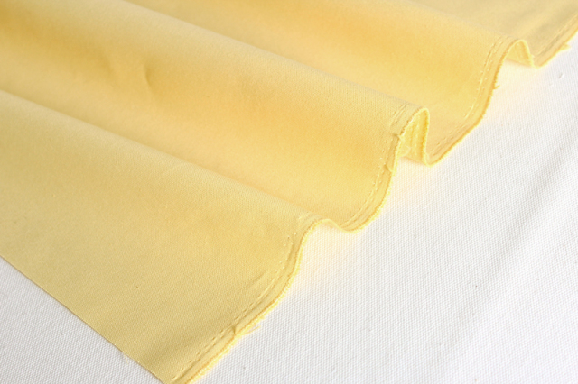 生地 布 パステルイエロー オックス生地 幅110cm 10cm単位販売 無地