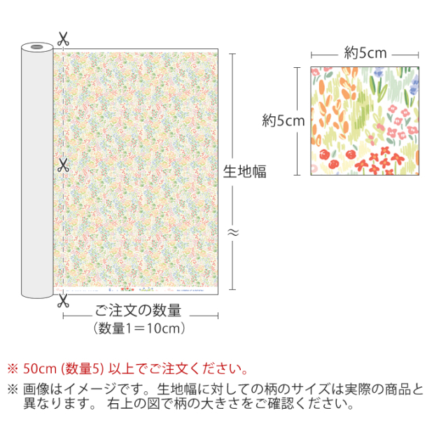 Blurry garden やわらかラミネート 【デコレクションズ オリジナル生地