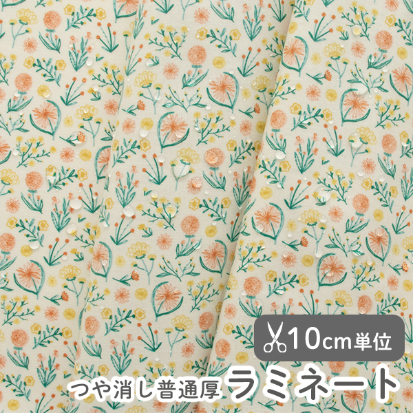 生地 布 入園入学 北欧風　≪ ベジタル ≫ ラミネート/幅106cm　デコレクションズオリジナル　【10cm単位販売】
