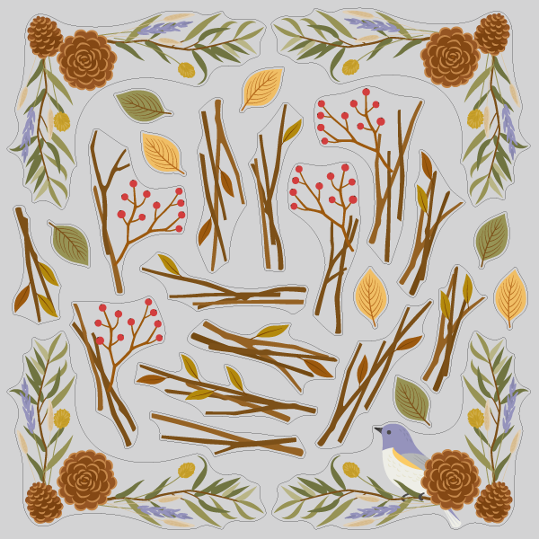 【VP】秋のナチュラルフレームの写真