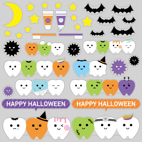 【VP】にっこりトゥースフレンズ ハロウィンの写真