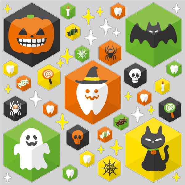 【VP】歯のハロウィン六角形