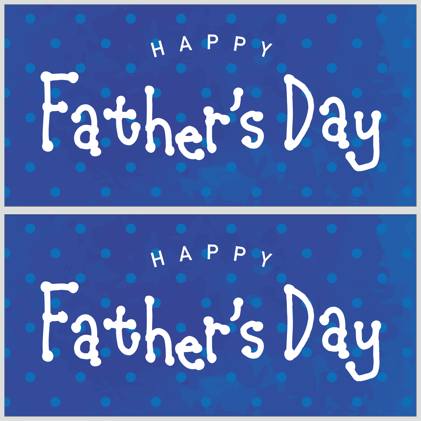 父の日タイトル シンプルドット