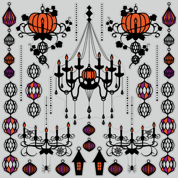 【VP】ハロウィンシャンデリアの写真