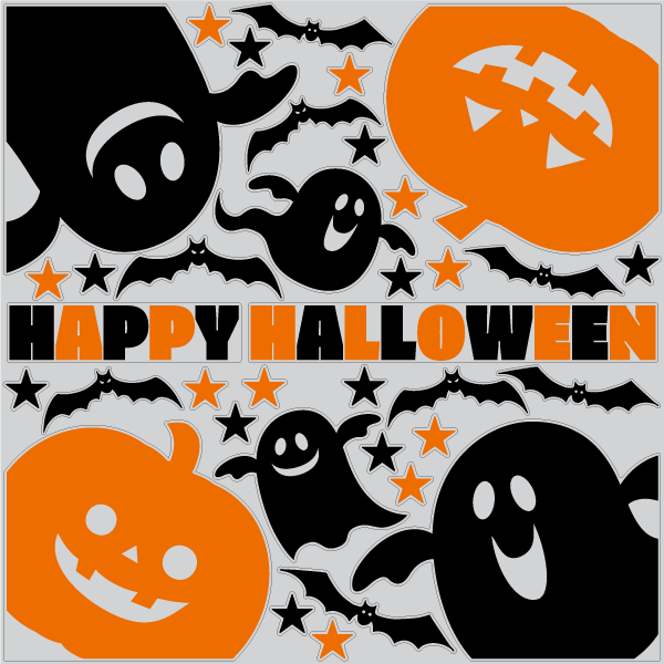 【VP】端っこハロウィン フォトスポット オレンジ