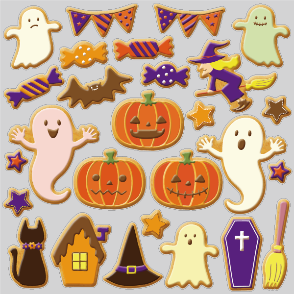 【VP】ハロウィンアイシングクッキー