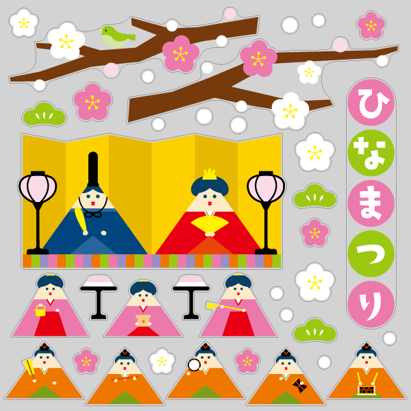 【VP】三角お雛さまの写真