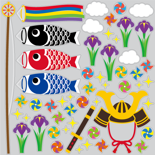 【VP】かぶとと鯉のぼりの写真