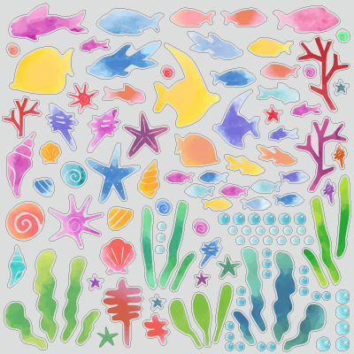 熱帯魚　トロピカル　シール