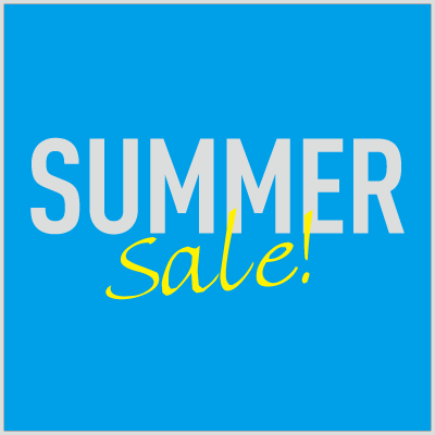 SUMMERセール　白抜き　シール