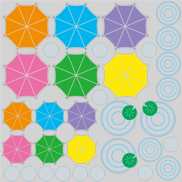 【VP】カラフル梅雨模様の写真