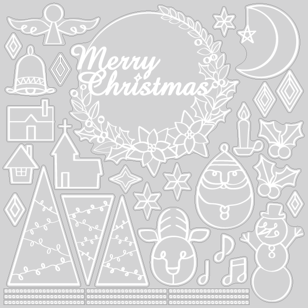 【VP】クリスマスワイヤーオーナメントの写真