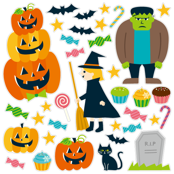 【壁】森のハロウィンパーティーA